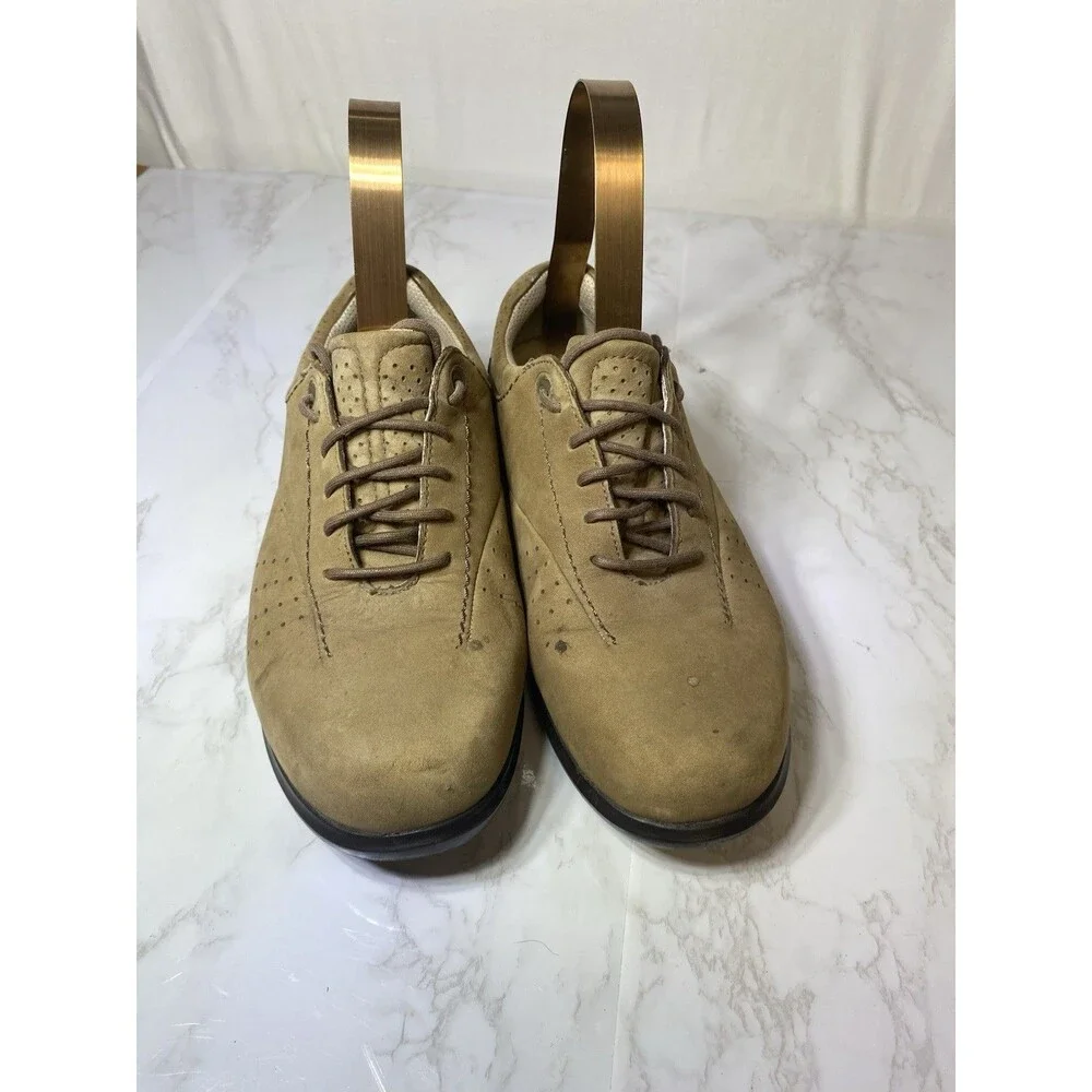ARAVON  Womens Farren Oxford Shoes, Brown Nubuck Suede Leather, Size 8 EE